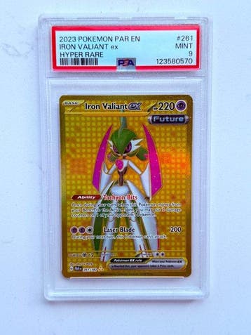 Pokémon - 1 Graded card - Iron Valiant ex #261 Foil - PSA 9, Nieuw