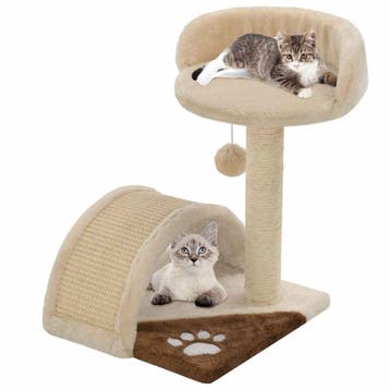 vidaXL Kattenkrabpaal met sisal krabpaal 40 cm beige en, Dieren en Toebehoren, Verzenden, Nieuw