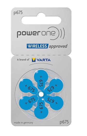 PowerOne Hoorapparaat batterij P675 blauw (6 stuks), Ophalen of Verzenden, Nieuw