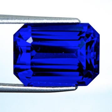 Blauw, Violet Tanzaniet - 14.07 ct - Gemological Institute, Sieraden, Tassen en Uiterlijk, Nieuw