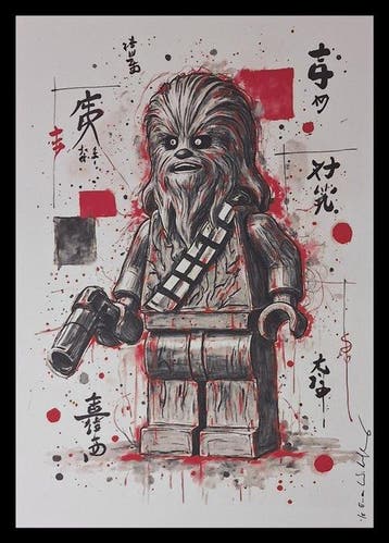 Emma Wildfang - Lego man Chewbacca - Tokyo Pop Icons - 2020+, Nieuw