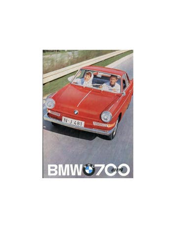 1962 BMW 700 COUPE BROCHURE DUITS, Boeken, Nieuw, BMW, Author