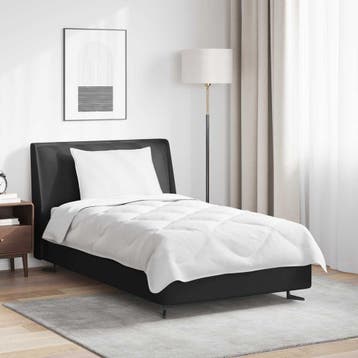 vidaXL Dekbed met kussen 2 st Wit Microvezel, Verzenden, Nieuw, Wit