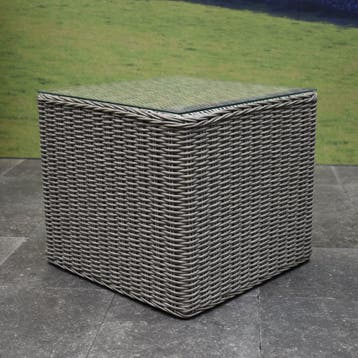 Toscane bijzettafel 50x50xH45 cm grijs, Ophalen of Verzenden, Nieuw