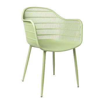 Tuinstoel Elisa - lichtgroen - 85x63x53 cm, Verzenden, Nieuw