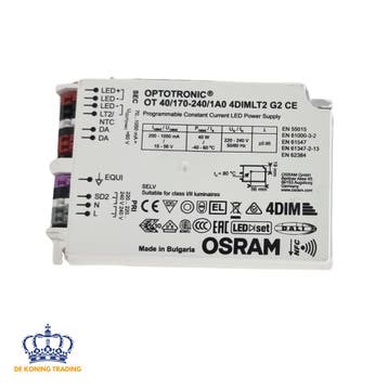 Osram Optotronic OT 40/170-240/1A0 4DIMLT2 G2 | LED Driver, Doe-het-zelf en Verbouw, Elektra en Kabels, Verzenden, Zo goed als nieuw