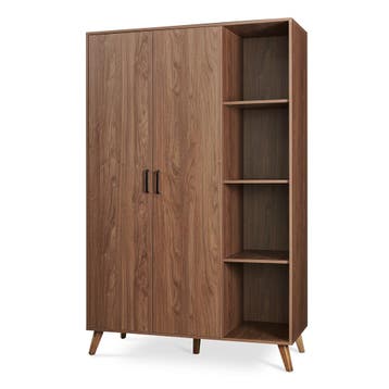 Kledingkast Norg met 2 deuren en 8 opbergvakken 191x120x52 c, Verzenden, Nieuw