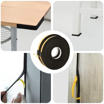 vidaXL Zelfklevende schuimtape 2 st Zwart 20mm x 10m CR, Verzenden, Nieuw