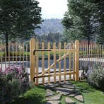 vidaXL Poort enkel 100x90 cm hazelaarhout, Tuin en Terras, Tuinpoorten, Verzenden, Nieuw