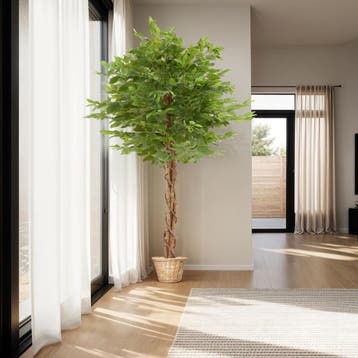 Kunst ficusboom Fida, realistische textuur - 180 cm, Huis en Inrichting, Kamerplanten, Verzenden