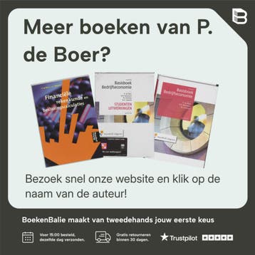 Basisboek Bedrijfseconomie - opgaven - P. de Boer, Verzenden, Gelezen, P. de Boer