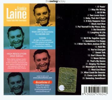 cd - frankie laine - ORIGINAL STUDIO RADIO... (nieuw), Verzenden, Zo goed als nieuw