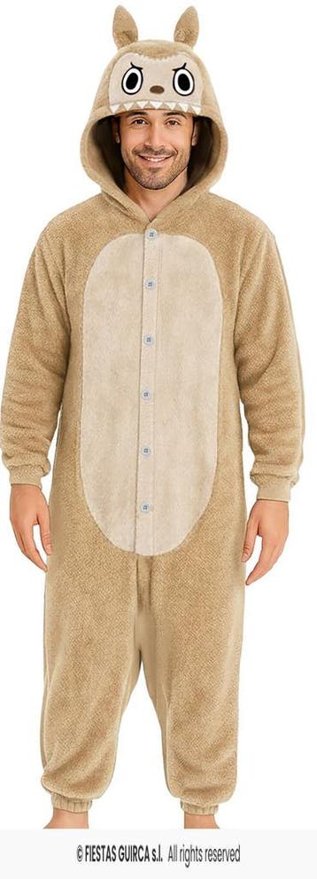 Lulu Monster Onesie Heren Bruin, Ophalen of Verzenden, Nieuw
