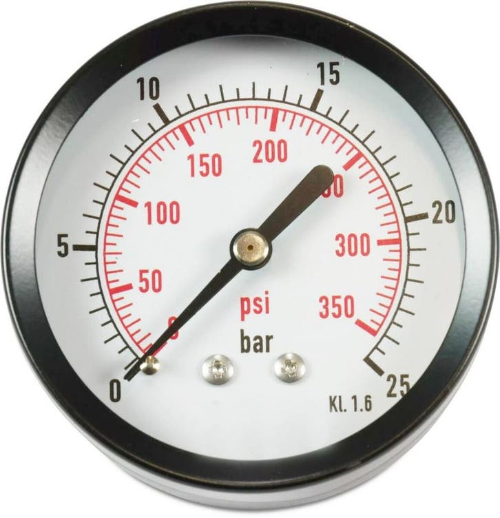 Profec manometer met achteraansluiting, droog, 63, Doe-het-zelf en Verbouw, Meetapparatuur, Verzenden
