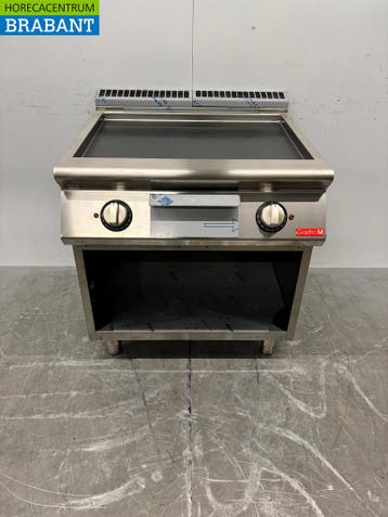RVS Gastro M Gladde Bakplaat 80 cm 400V Horeca, Ophalen of Verzenden, Nieuw zonder verpakking