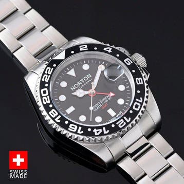 Norton - Pantheon GMT - Swiss Made - Automatico Sellita, Nieuw