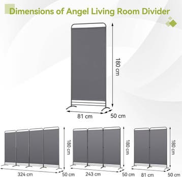 2dekans | Angel Living Kamerscherm - Koppelbaar - 180 x 81, Ophalen of Verzenden, Zo goed als nieuw