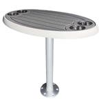 Ovale Boottafel Set 46x76cm Wit Inclusief Foam Inleg Antraci, Ophalen of Verzenden, Nieuw