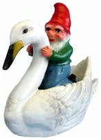 Tuinkabouter op zwaan, Tuin en Terras, Tuinbeelden, Verzenden, Nieuw