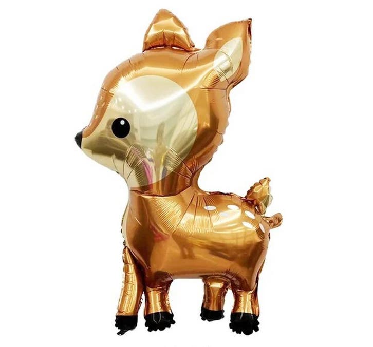 Schattige grote folie ballon Hert 80 x 54 cm, Kinderen en Baby's, Kinderkamer | Inrichting en Decoratie, Overige typen, Nieuw