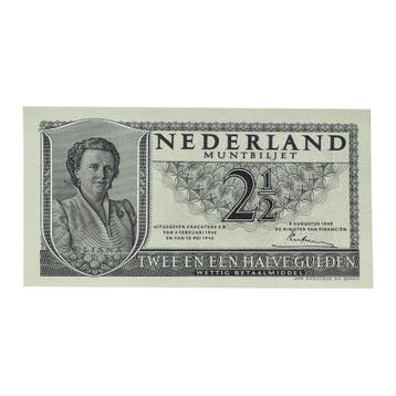 2,5 Gulden Juliana 1949 Pr, Verzenden