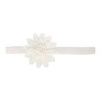 Haarband Bloem - Gehaakt 10cm - Pastel – Wit, Nieuw