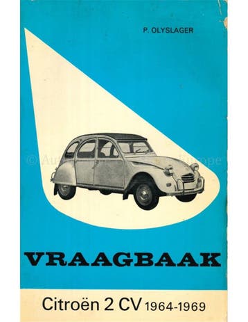 1964 - 1969 CITROËN 2 CV VRAAGBAAK NEDERLANDS