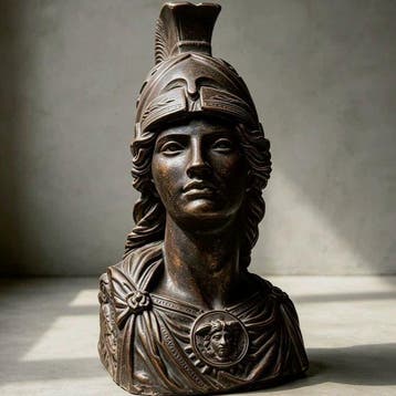 Polystone-buste van Athene, Godin van de Wijsheid Beeld - 12