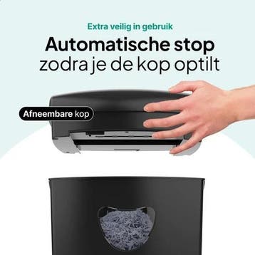 Papierversnipperaar P4 Cross Cut - 21 Liter - 10 Vellen, Verzenden, Zo goed als nieuw