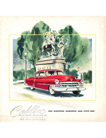 1951 CADILLAC PROGRAMMA BROCHURE ENGELS (USA), Nieuw, Author