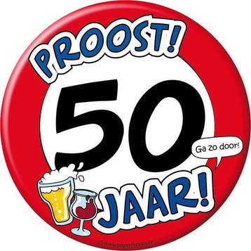 Feestelijke bierviltjes proost 50 jaar, Hobby en Vrije tijd, Verzenden, Nieuw, Feestartikel, Verjaardag