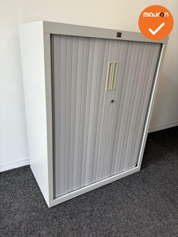 Schaffenburg roldeurkast - 105x80x45 - Witgrijs, Werkplek, Ophalen of Verzenden, Gebruikt, Kast