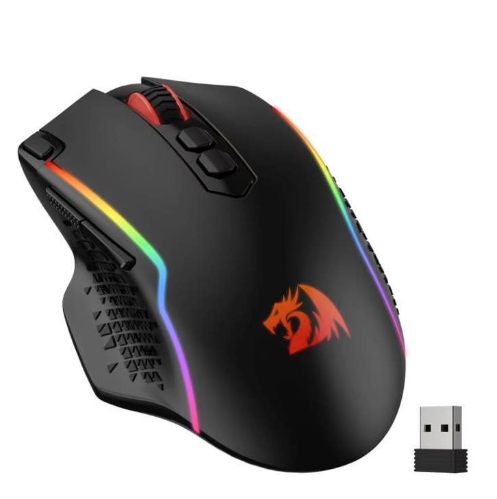 Draadloze Gaming Muis 10000 DPI RGB 8 Macro Knoppen, Computers en Software, Muizen, Nieuw, Verzenden