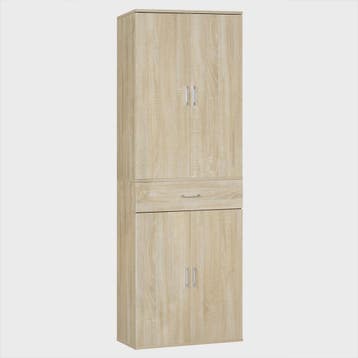 Hoge Archiefkast met Deuren en Lade - 60x180x34cm - Kantoor, Verzenden, Nieuw