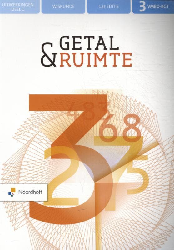 Getal ampampampamp Ruimte 3 vmbo kgt Uitwerkin 9789001575922, Boeken, Studieboeken en Cursussen, Zo goed als nieuw, Verzenden