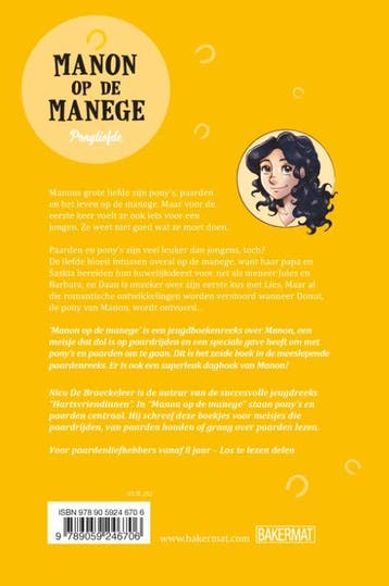 Ponyliefde / Manon op de manege / 6 9789059246706, Boeken, Verzenden, Zo goed als nieuw, Nico De Braeckeleer