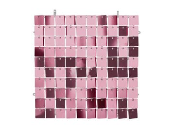 Licht Roze Paillettenpaneel Backdrop Vierkant (30x30 cm), Ophalen of Verzenden, Nieuw
