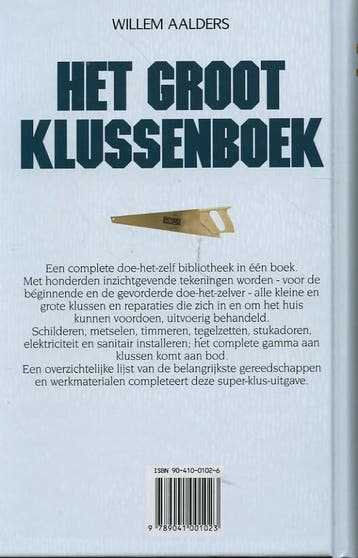 Het groot klussenboek 9789041001023 W. Aalders, Verzenden, Gelezen, W. Aalders