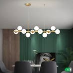 Scandinavische LED Hanglamp – Gouden 11-Lichts Bol Lamp, Huis en Inrichting, Lampen | Hanglampen, Verzenden, Nieuw