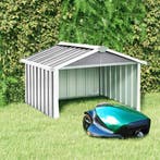 vidaXL Overkapping voor robotmaaier 92x97x63 cm staal grijs, Verzenden, Nieuw