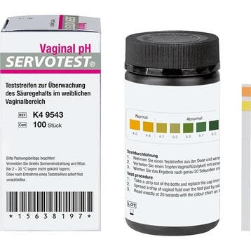 Servotest vaginale pH test 100 stuks, Verzenden, Nieuw