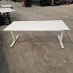 Zit-sta bureau 180x80cm elektrisch verstelbaar wit/wit,, Ophalen of Verzenden, Gebruikt