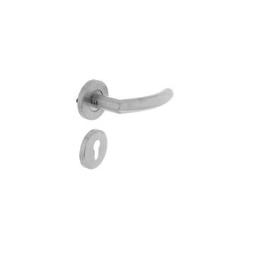 Intersteel Deurkruk Halfrond/Hoek 90° neutraal op rozet met, Verzenden, Nieuw