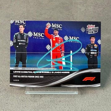 Ferrari - Topps Now - (039) Lewis Hamilton And the british, Verzamelen, Nieuw