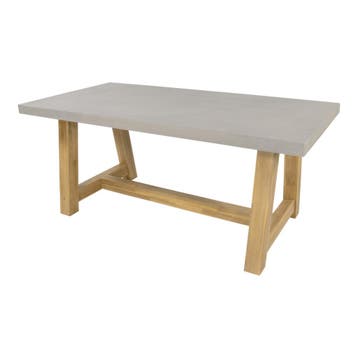 Tuintafel Judy 180x90 cm - lichtgrijs, Ophalen of Verzenden, Nieuw