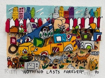 James Rizzi (1950-2011) - Nothing Lasts Forever3D