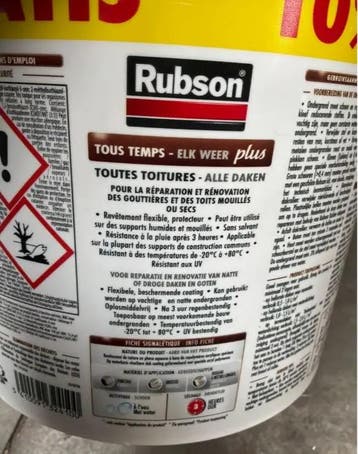 Rubson Elk weer plus P verf 5,5L beschermde coating voor..., Verzenden, Nieuw