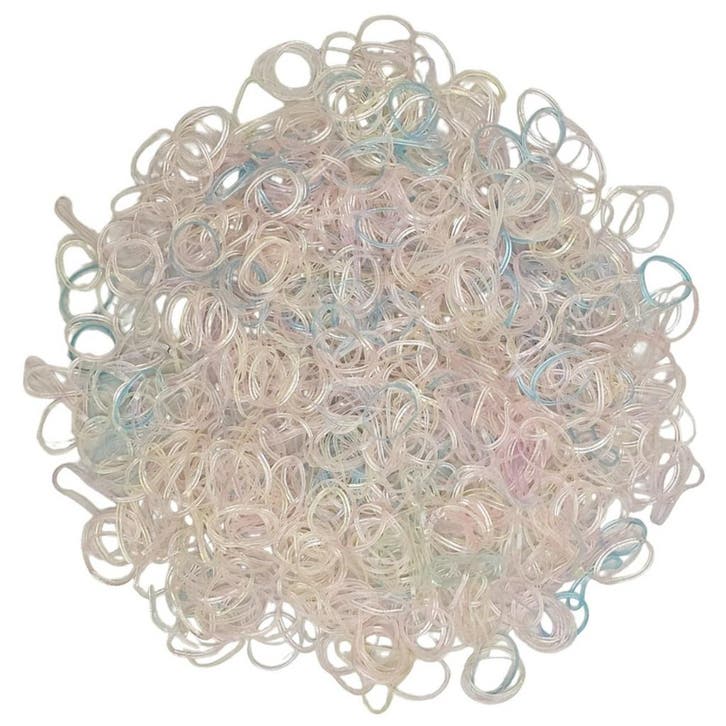 Fako Fashion - 1000x Gekleurde Mini Elastiekjes - Meisjes -, Sieraden, Tassen en Uiterlijk, Uiterlijk | Haarverzorging, Verzenden