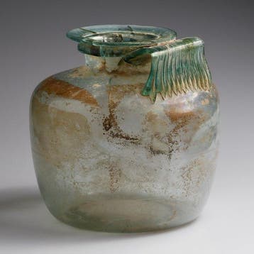 Oud-Romeins, Keizerrijk Glas Grote cilindrische anijsfles -