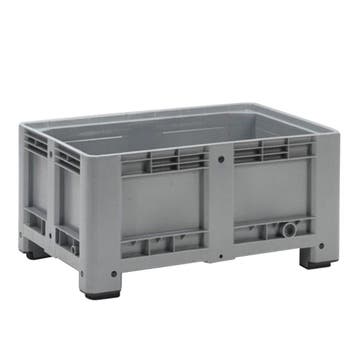 Kunststof Palletbox Grijs 1200 x 800 x 580 mm 4 poten - 333, Doe-het-zelf en Verbouw, Hout en Planken, Verzenden, Nieuw
